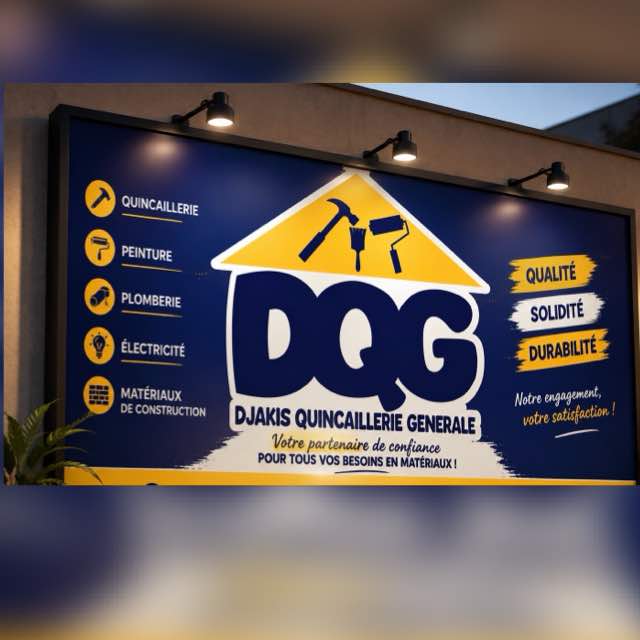 Enseigne DQG — Djakis Quincaillerie Générale