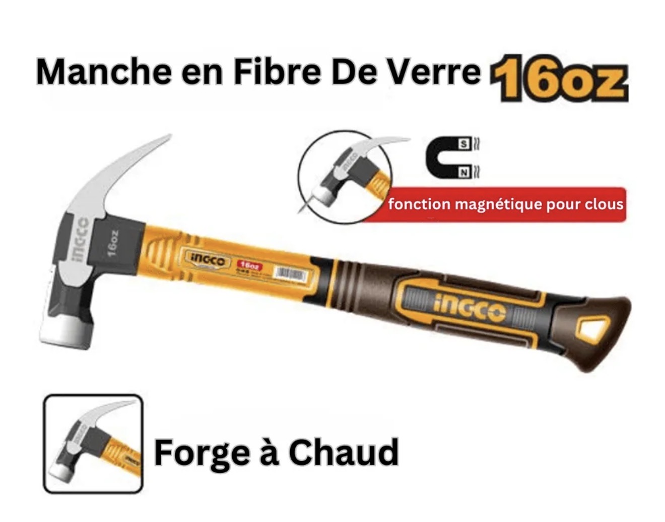 Marteau à Rache clous 160z