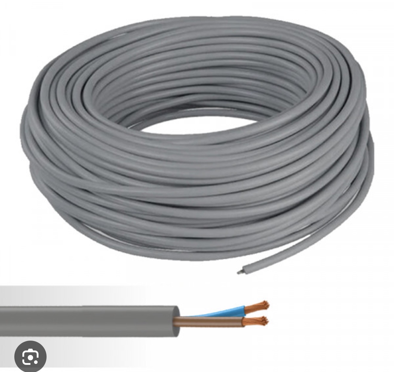 Rouleaux de cables 2x1,5